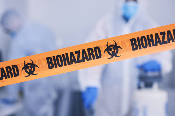 Professional Biohazard Cleanup technician working in Diamond, OH